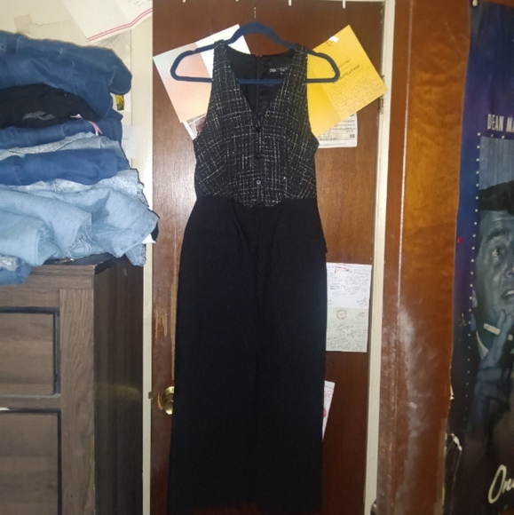 ZARA Textured Plaid Pantsuit XL 🆕 - Picture 8 of 9